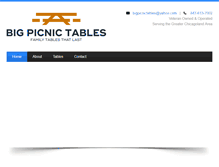 Tablet Screenshot of bigpicnictables.com